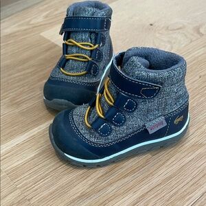 Waterproof Kids Boots with Yellow Laces